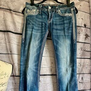 Rock Revival Blue Boot Cut Jeans for Women